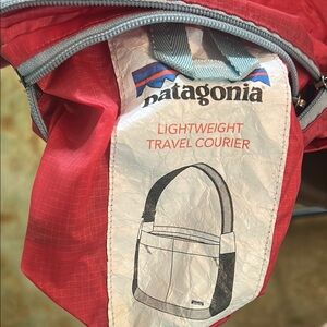 Patagonia Red Lightweight Travel Courier Bag